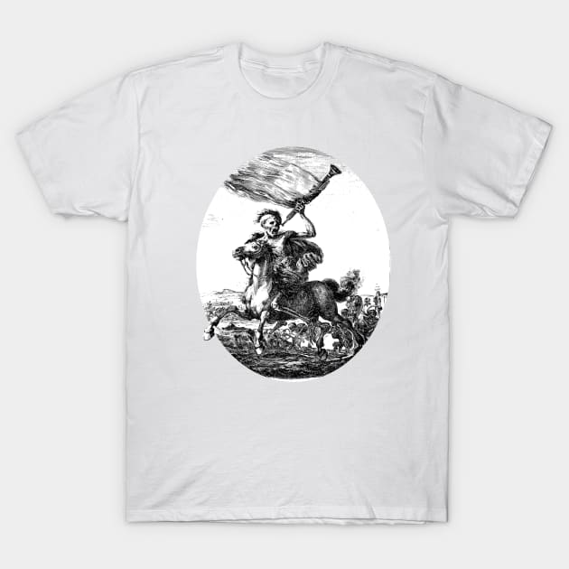 Death astride his horse is the hero of the battlefield T-Shirt by themasters